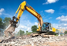 Demolition services by EC Paving construction and demo company in and around Houston Texas